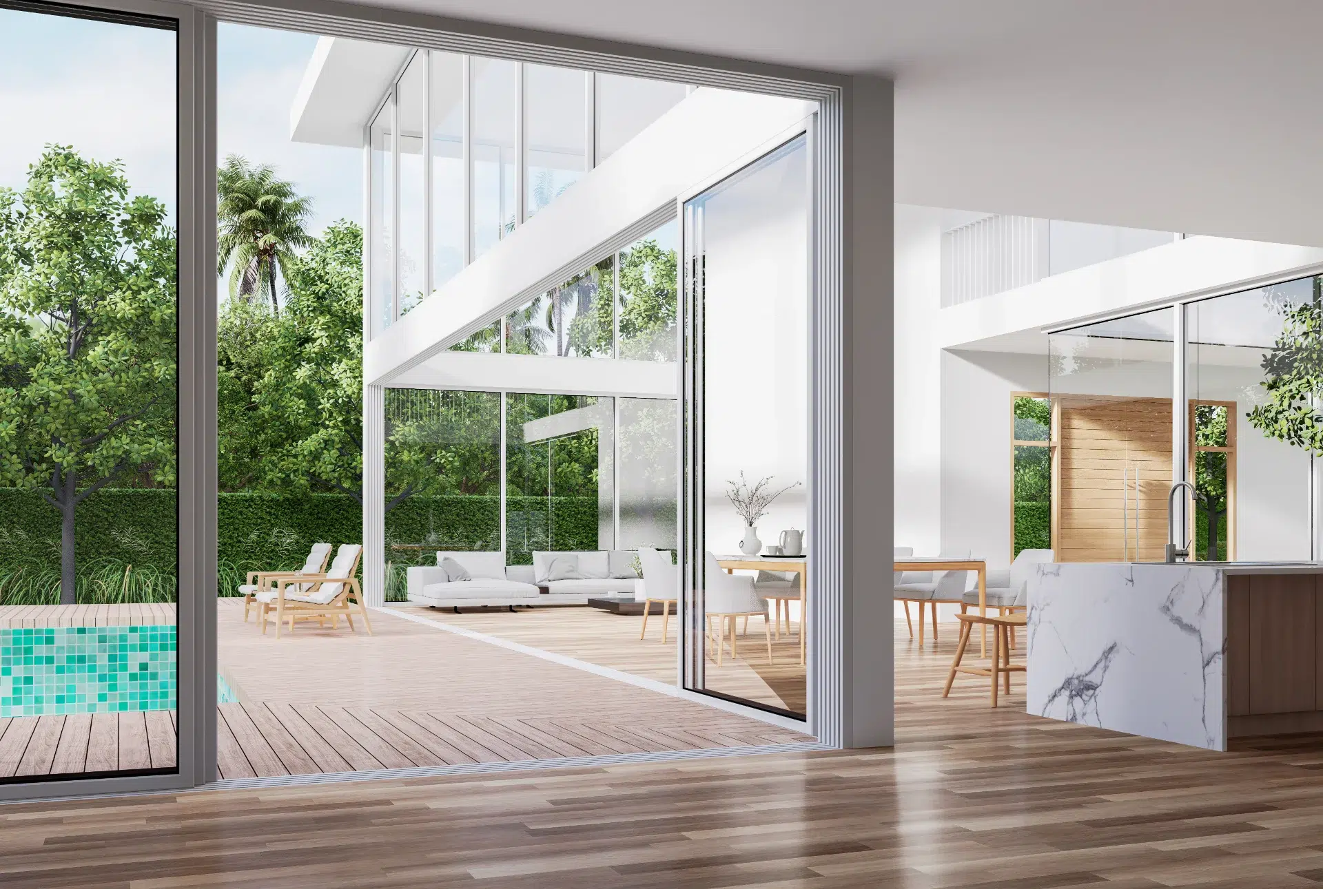 VLX 138 Panoramic Sliding Door in San Diego, CA | Hale Windows San Diego - detail 1